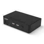 Lindy 2-pordiline DisplayPort 1.4, USB 3.0 ja heli KVM-l&uuml;liti