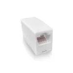Modulaarne RJ-45 &uuml;henduspesa ACT AC4105 valge, pistik 1: RJ-45, pistik 2: RJ-45