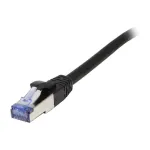 patch-kaabel RJ45 - CAT6A 500Mhz - 2m - must - S-STP(S/FTP) - komponent testitud (GHMT sertifitseeritud) - AWG