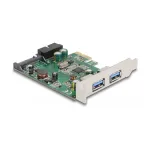 DeLOCK PCI Express x1 kaart 2 x USB 3.2 Gen 1 Type-A + 1 x sisemine 19-pin p&auml;is