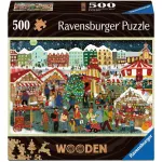 Pusle Ravensburger Wooden Puzzle Christmas Market &mdash; 500 t&uuml;kki, puidust t&uuml;kid