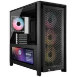 Corsair FRAME 4000D LCD RS PC-korpus, Midi-Torn, ATX, ARGB, karastatud klaas - must