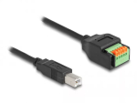 DeLOCK USB 2.0 kaabel Type-B isane klemmiploki adapterile 15 cm