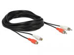 Audio kaabel DeLOCK 85807 5m 2 x RCA Must Punane Valge