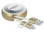 Sisset&otilde;mmatav kaabel DeLOCK 85820 USB 2.0 t&uuml;&uuml;p-A kuni mikro-B Lightning