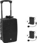 Juhtmevaba mikrofonikomplekt Omnitronic WAMS-12BT2 &mdash; 2x kehapakisaatjat, 2x peakomplekti mikrofoni