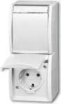 Busch Jaeger 20-02 EWN-54 pistikupesa CEE 7/3 valge (2084-0-0714)