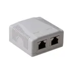 Pinnale paigaldatav varjestatud pistikupesa karp ACT FA7004, 2-pordiline CAT6A