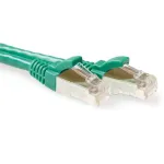 ACT roheline 30 meetri LSZH SFTP CAT6A paigalduskaabel, t&otilde;mbetakistusega, RJ45 pistikutega