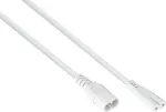 kabelmeister Euro-pikendusjuhe C8 (sirge) pistikupessa C7 / Euro 8 (sirge), valge, 0,75mm&sup2;, 2m (SK0870-W020)