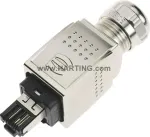 RJ45-pistik Harting Han PushPull 09 35 226 0401 sirge, 4 poolusega, paneeli paigaldatav sisu