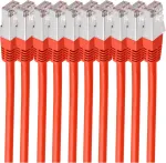 V&otilde;rgukaabel ShiverPeaks BS75711-HR-SET10 Punane 1m Cat6 S/FTP