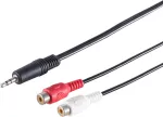 Audio kaabel ShiverPeaks 30771-1.5 &mdash; 3,5 mm stereo kuni 2 RCA (1,5 m)