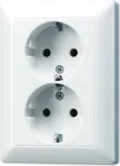 JUNG Schuko kahekordne pistikupesa AS5020UWW AS 500/A plus alpi valge AS5020UWW (AS5020UWW)