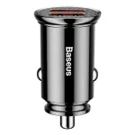 Baseus Circular 2xUSB QC3.0 5A 30W Car Charger (Black)