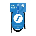 SSQ JSG5 - 3,5mm kuni 6,3mm Stereo Jack Audiokaabel, 5m, Must