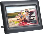 AGFAPHOTO Agfa Photo LED HD 7 Digital Photo Frame with Clock and Calendar APF700 Black