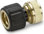 K&auml;rcher Premium Line vooliku&uuml;hendus veet&otilde;kkega - 1/2 inch ja 5/8 inch &uuml;hilduv, must/kollane
