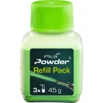 PICA-MARKER Pica Powder Refill Powder for Pica-Dry Automatic Pencil, 8 Pieces, 2,8 mm, 2B, Black