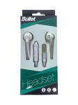 BULLET Earphones 3,5mm, 120 cm, White
