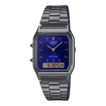 CASIO AQ-230GG-2A universaalne analoog-digitaalne kvartskell, 38.8mm, relvametallhall roostevabast terasest kellarihm, sinine sihverplaat