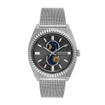 JASON HYDE MAN JH41005 40mm Quartz Stainless Steel Leather Watch Black
