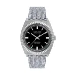 JASON HYDE MAN JH10002 kvartsanaloogkell 40 mm mustast nahast rihm