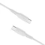 USB-C&ndash;USB-C fikseeritud kaabel FIXED FIXDLS-CC2-WH, 2 m, 60 W