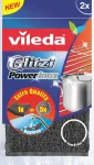 Vileda 141656 Glitzi Power Inox k&uuml;&uuml;rimissvamm, kangas / roostevaba teras, hall, 2 tk