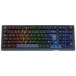 Ducky OK-M 98 m&auml;nguklaviatuur, 98% paigutus, Hot-Swap, RGB-taustvalgustus, ISO, KTT taktiilsed l&uuml;litid, must