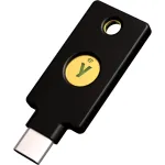 YubiKey 5C NFC turbev&otilde;ti - must/kuldne