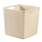 CURVER Jute korv ruudukujuline 17L 28x28x27 cm kreemjas