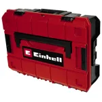 Einhell 4540019 E-Case S-F s&uuml;steemkohver ruudustikuga vahtpolsterdusega, pritsmekindel, pol&uuml;prop&uuml;leen, kandev&otilde;ime 25 kg, must/punane