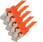 SHIVERPEAKS S-Conn Cat.7 S/FTP patchkaabel, 1,5 m, RJ-45 - RJ-45, kullatud kontaktid, 10 Gbps, 600 MHz, vask, must 75511-1.5O-SET5