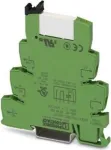 Phoenix Contact PLC-RSC-24UC/21 liidesrelee, 24V AC/DC m&auml;his, 1 SPDT kontakt, 6A, DIN-liinile, roheline