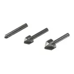 Wolfcraft 2504000 faasitud avade komplekt, 3-osaline, 6/12/16 mm, t&ouml;&ouml;riistaterasest, silindriline vars