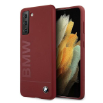 BMW BMHCS21MSLBLRE silikoonist Signature Logo k&otilde;vakate Samsung Galaxy S21+ jaoks, punane
