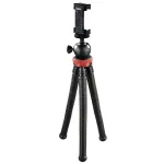 Hama &ldquo;FlexPro&rdquo; statiiv nutitelefonile/action-kaamerale 3 jalga must, punane