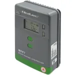 Qoltec, p&auml;ikese MPPT laadimiskontroller temperatuurianduriga 20A 12V/24V LCD-ekraan 2 x USB