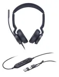 Yealink UH46 Dual Teams USB-C/A Headset, Wired, 20 - 20000 Hz, Office/Call center, 166 g, Headset, Must