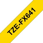 Brother TZE-FX641 silditr&uuml;kiteip must kollasel TZ