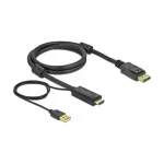 HDMI-DisplayPorti kaabel DeLOCK 85963 4K 30 Hz 1 m
