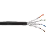 InLine Outdoor Install. kaabel S/FTP PiMF Cat.7a AWG 23 Copper 1200 Mhz PE, 300m