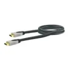 HDMI kaabel SCHWAIGER HDM0150G 063 &mdash; 1,5 m, HDMI t&uuml;&uuml;p A isane-isane, kullatud kontaktidega, must/hall