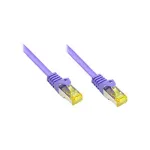 RJ45 patch-kaabel with Cat.7 Raw kaabel ja riivikaitsega (RNS&reg;), S/FTP, PiMF, halogeenivaba, 600MHz, OFC, violetne, 1m, Good Connections&reg; (8070R-010V)