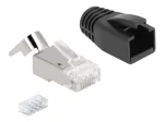 DeLOCK 66903 traat&uuml;hendus RJ-45 Must Metallist Isane 25 tk
