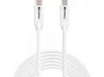Sandberg USB-C>C USB 3.2 Gen2 100W, 3m, 3 m, USB C, USB C, USB 3.2 Gen 2 (3.1 Gen 2), 10 Gbit/s, Valge
