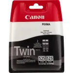 Canon PGI-525PGBK Pigment Must tindikassett (Twin Pack), Must, Pigmentp&otilde;hine tint, 2 tk, 682 lehek&uuml;lge, Mitmikpakend