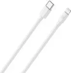 RealPoweri mobiiltelefoni kaabel 2m USB C Lightning Valge 385242