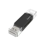Kaardilugeja Hama 00200130 USB/Micro-USB Must